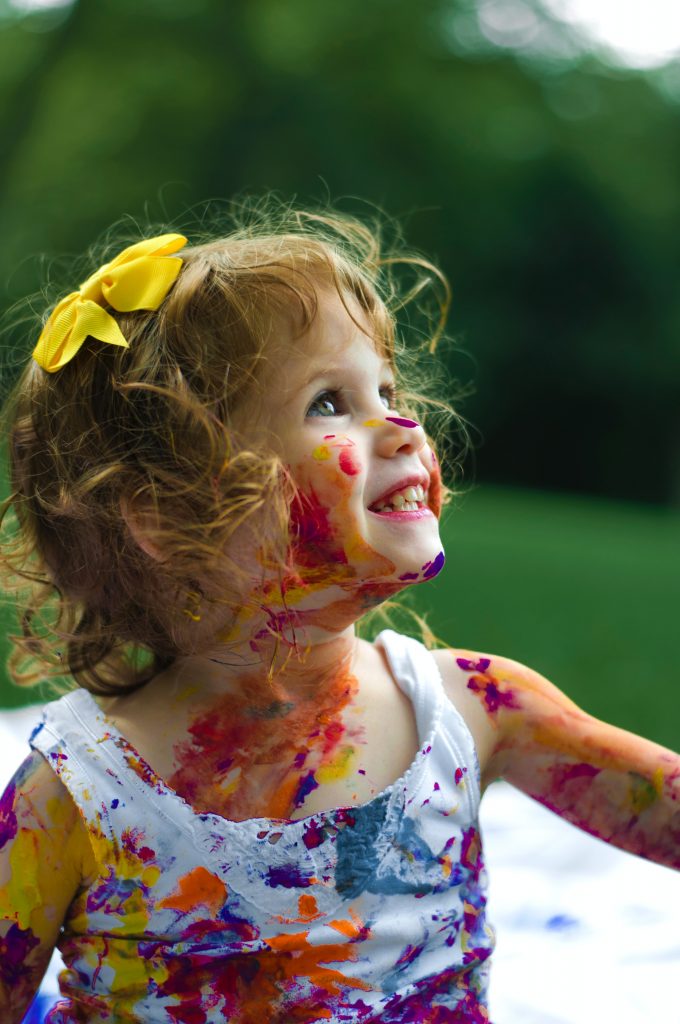 girl with face painting